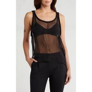 New VALENTINO Garavani Sheer 100% Silk Tank Top
